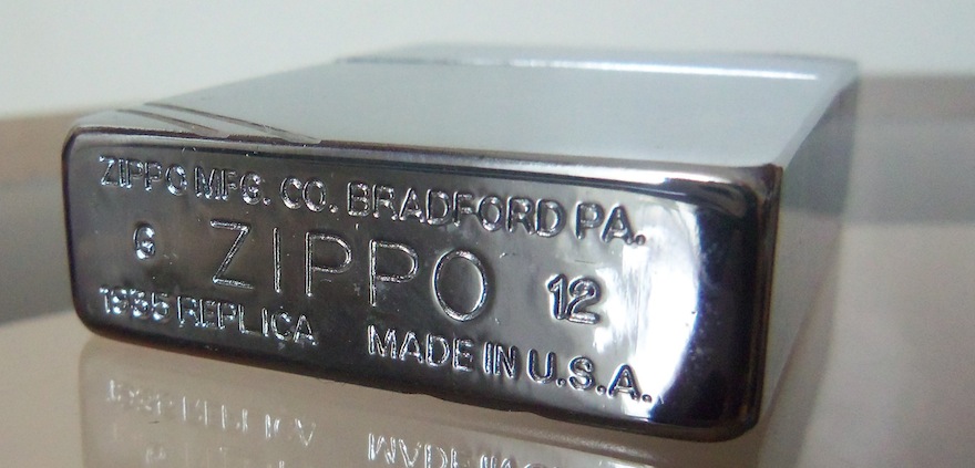 Zippo 1935 Replica Bottom Stamp.
