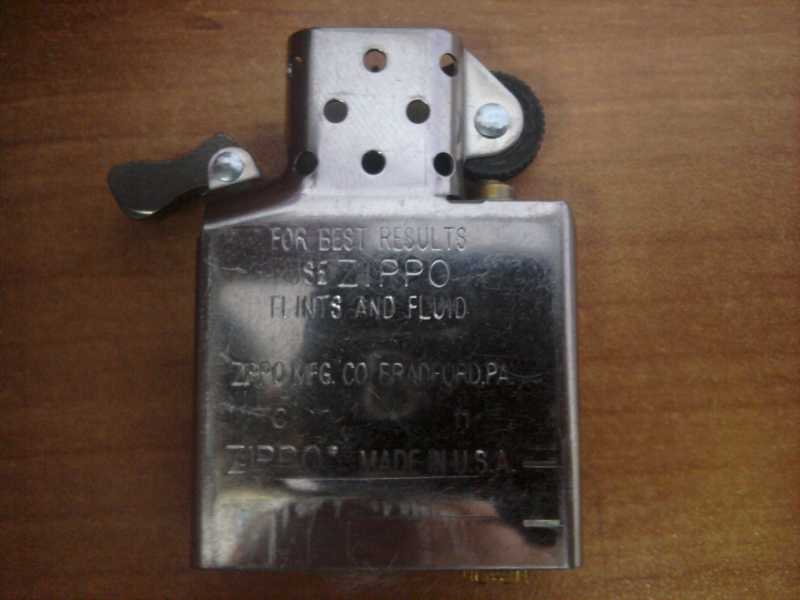 Изменения в инсерте зажигалок Zippo, внесенные в 2011 году