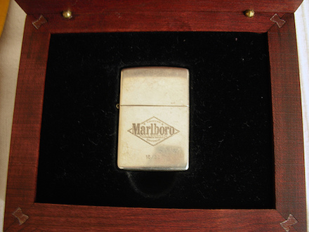 Silver Zippo Marlboro